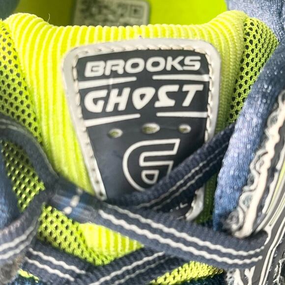 Brooks Ghost 6 Running Sneakers Shoes Grey Black Green Blue Silver Men 12.5 - Picture 12 of 14